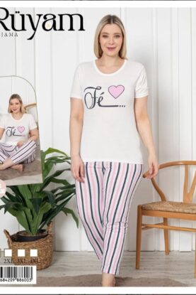 Дамска пижама RüyaM – модел 3357 | BIG SIZE